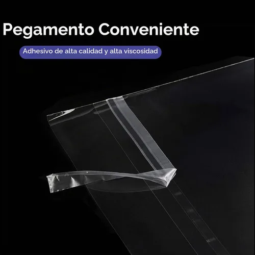 Vista 5 de Paquete de 25 bolsas transparentes selladas sin ácido para impresiones