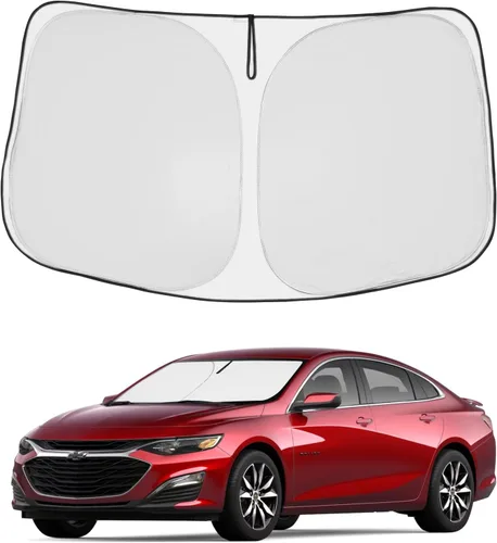 Vista 57 de Proadsy Parasol para parabrisas Rivian R1S 2022-2025 2026 de 4 capas plegable, protector de parasol frontal que bloquea los rayos UV, mantiene