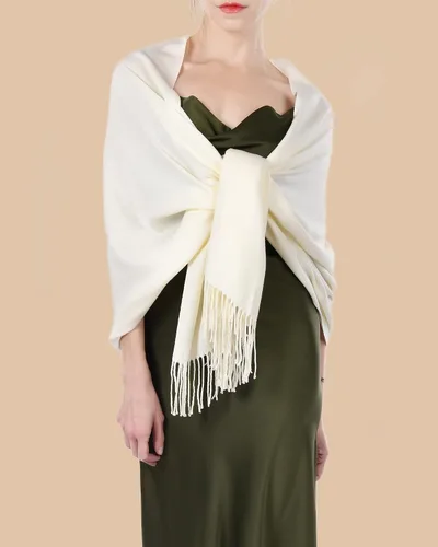 Vista 4 de Chales de seda Pashmina para mujer como regalos de boda para la novia dama de honor vestimenta de noche