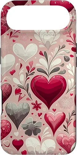 Vista 26 de Funda romántica para iPhone 11 Pro Max con corazones encantadores para el día de San Valentín