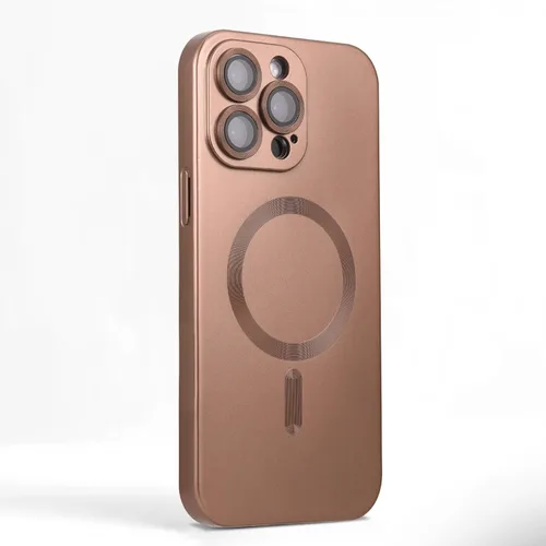 Vista 9 de Funda magnética para iPhone 11, suave y delgada, antihuellas, con protección de cámara, compatible con MagSafe, titanio desierto