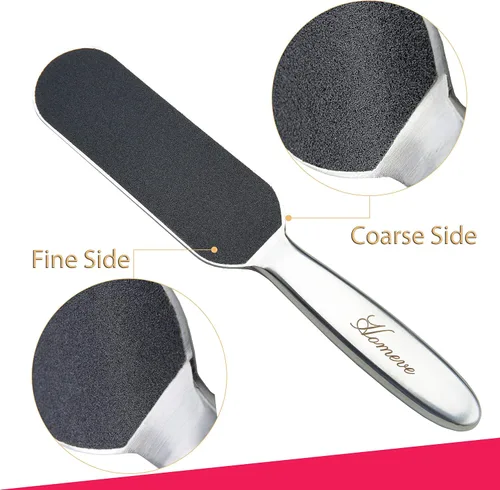 Vista 2 de Lima de pedicura profesional para pies – Reutilizable de acero inoxidable agrietado callos de la piel removedor de callos