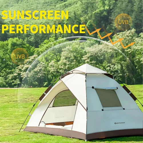 Vista 2 de Tienda de campaña con configuración instantánea, tienda impermeable, 1-2 personas, fácil instalación rápida, tiendas familiares para acampar