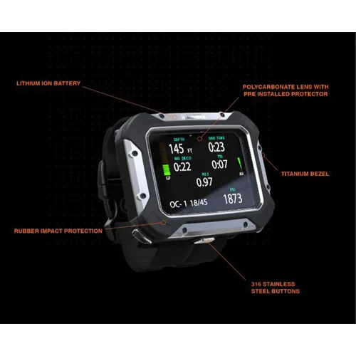 Vista 6 de Apeks DSX - Ordenador de buceo con analizador O2, color negro