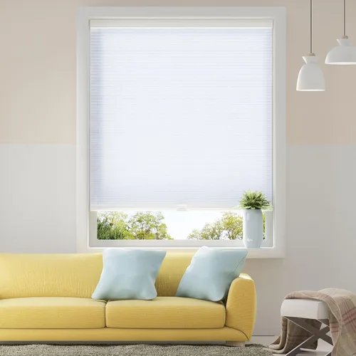 Vista 12 de Persianas Celulares Sin Cable, Persianas Opacas para Ventana para el Hogar, 22W x 48H, Plata Fría (Opaca)