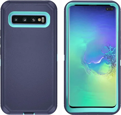 Vista 3 de Asuwish Funda de teléfono para Samsung Galaxy S10 Plus, híbrida, resistente, a prueba de golpes, resistente, accesorios móviles Glaxay S10+ Galaxies