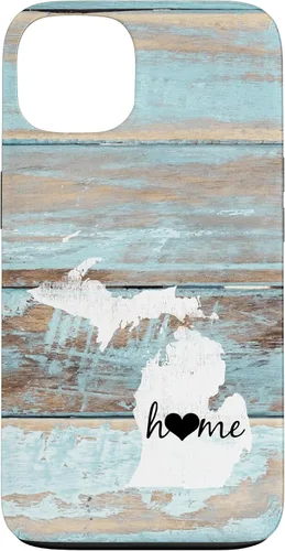 Vista 7 de Michigan Rustic Home Pride US State Distressed Look Case for iPhone 17