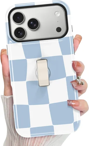Vista 11 de KANGHAR Compatible con iPhone 17 Pro Case Spot Pattern - Negro Mancha rosada negra