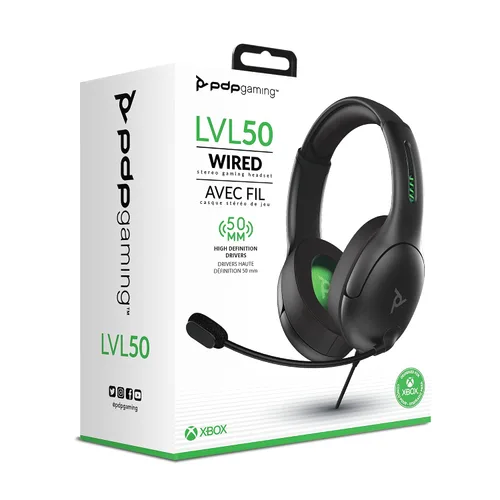 Vista 15 de PDP Gaming LVL50 Wired Stereo Gaming Headset - Xbox Series XS, Xbox One, Xbox