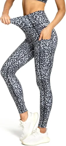Vista 64 de Malla Queenieke 8030 de yoga, para correr, leggings con color combinado, para mujer