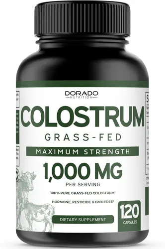 Vista 3 de DORADO NUTRITION Gomitas Shilajit para hombres y mujeres (60 gomitas) y suplemento de calostro de 1000 mg por porción