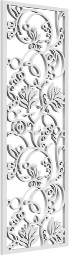 Vista 48 de Caspian Paneles de pared de madera con calado decorativo perforado, 9 3/8 pulgadas de ancho x 24 3/8 pulgadas de alto x 1/4 de alto, cereza
