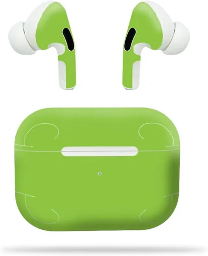 Vista 4 de MightySkins - Compatible con Apple Airpods Pro, color azul claro, protectora, duradera y única, fácil de aplicar, quitar y cambiar