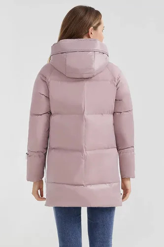Vista 2 de Orolay - Abrigo de vellón para mujer, chaqueta de plumón de invierno engrosada