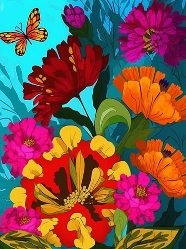Vista 4 de VAIIEYO Pintura acrílica por números para adultos elefante animal, kit de pintura al óleo de bricolaje, lienzo, pintura de dibujo con pinceles