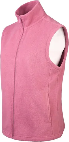 Vista 2 de Sofra Chaleco de invierno de forro polar con cremallera completa para mujer