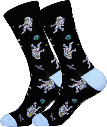 Vista 6 de xiaomaizi Calcetines de vestir divertidos y coloridos para hombre, divertidos y locos, casuales, talla 7-13