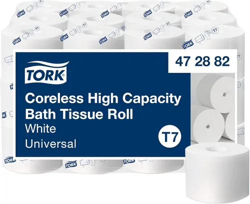 Vista 16 de Tork OptiServe - Dispensador de papel higiénico (2 rollos) sin cilindro de cartón interior, negro T7/T5, dispensador vertical, diseño de elevación +