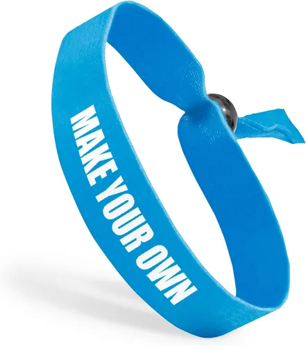 Vista 7 de Pulseras de tela con cuentas ajustables reutilizables Totalmente personalizables Ideal para conciencia, promociones y eventos Disponible a