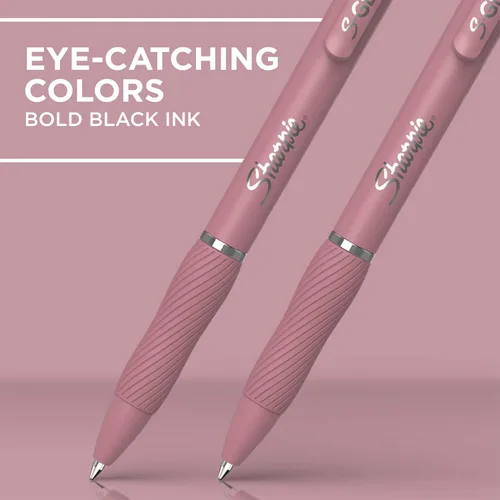 Vista 3 de Sharpie Bolígrafos de gel S-Gel, punta media, barril de rubor intenso Blush Bold