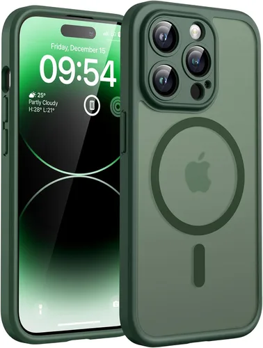 Vista 174 de TOCOL Funda para iPhone 11, compatible con Magsafe, protección completa de cámara, imanes integrados, protección contra caídas, funda translúcida