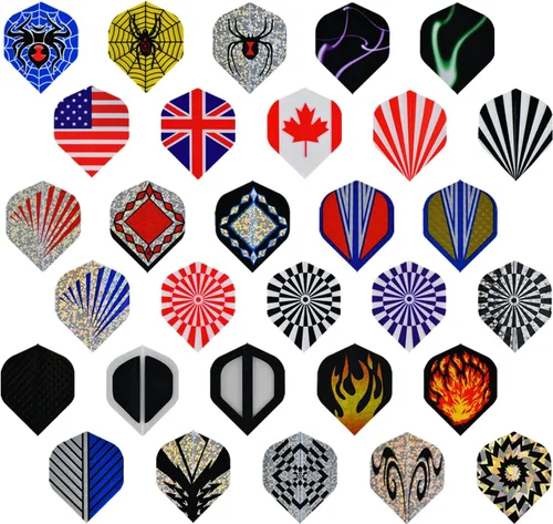 Vista 7 de Vuelos de dardo estándar Accesorios de dardos de repuesto duraderos Suministros de equipo de vuelos perfectos para juegos de dardos 60 unids 90