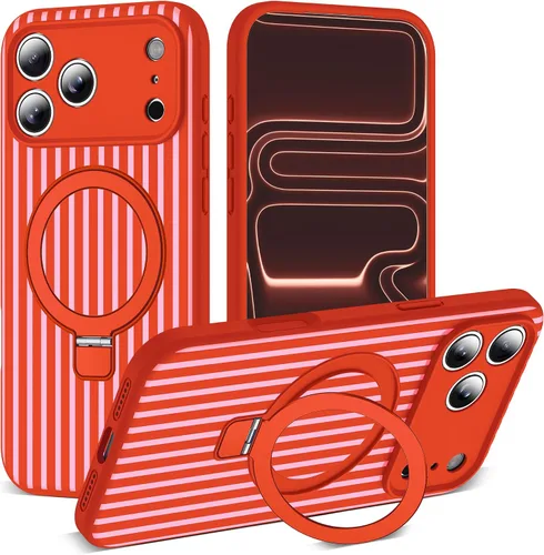 Vista 38 de SKYLMW Funda diseñada para iPhone 11 con soporte magnético invisible Compatible con Mag-Safe, a prueba de caídas de grado militar, a prueba