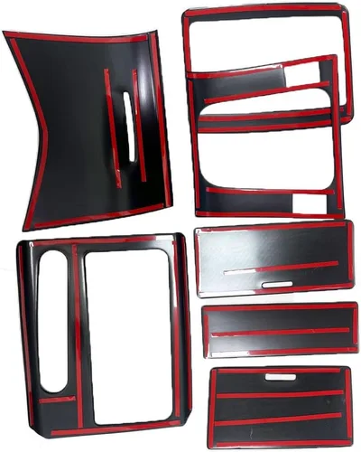 Vista 3 de para 2003 2004 2005 2006 2007 Honda Accord Panel de Cambio de Marchas de Consola Interior con Caja de Almacenamiento, Tapa de Cubierta de Fibra