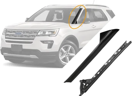 Vista 8 de Moldura de parabrisas A-Pillar apto para Ford Explorer 11-19 BB5Z7803136AA Front Outer Left Driver & Right Passenger Cover, Window Trim Moulding