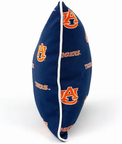 Vista 2 de College Covers Almohada decorativa para exteriores, 16 x 16 pulgadas, tigres caoba