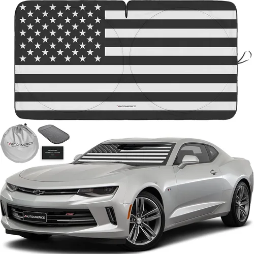 Vista 47 de Parasol de Parabrisas de Una Pieza - Parasol Cromado Líquido Plegable para Ventana Delantera de Auto para Carros SUV Camión - Protector Visor