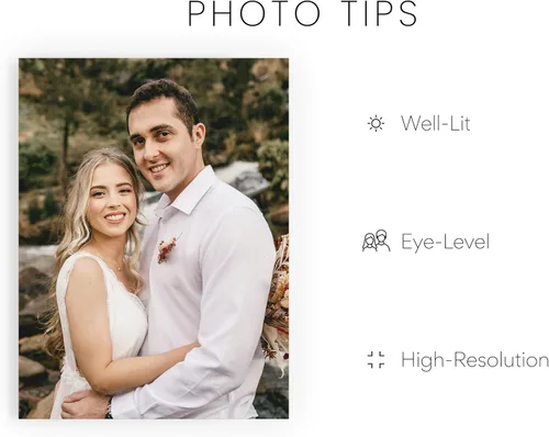 Vista 6 de HAUS AND HUES Póster personalizado de retrato de pareja, añade tu foto para una impresión personalizada, gran regalo para bodas, recién casados