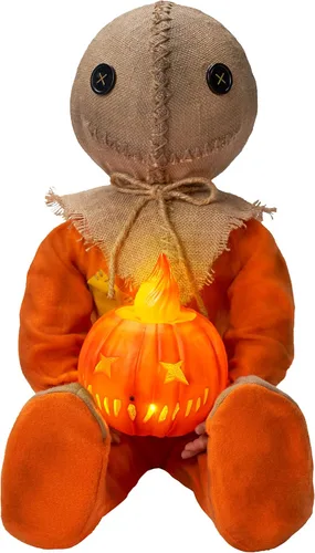 Vista 2 de Spirit Halloween Muñeca Sam sentado iluminado - Trick 'r Treat, multicolor