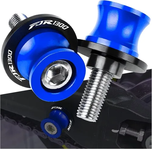 Vista 4 de Para Yamaha XJ6 Diversion XJR1300 FJR1300 FJR XJR 1300 6MM Accesorios de motocicleta CNC Carretes de basculante Tornillos de soporte deslizante