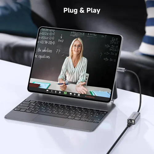 Vista 7 de Cable Matters - Adaptador USB C a Ethernet de 5 Gb, 5 Gigabit Ethernet a USB C Ethernet de 5000 Mbps a USB C, compatible con USB4, Thunderbolt