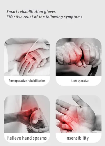 Vista 6 de Guantes de robot de rehabilitación mejorados, guante robótico con función de memoria para dispositivo de terapia de recuperación de accidentes
