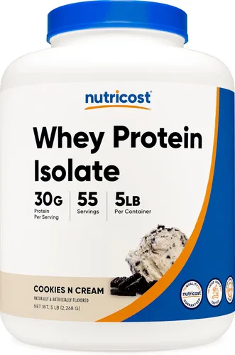 Vista 23 de Nutricost Polvo aislado de proteína de suero (masa de pastel, 2 libras)