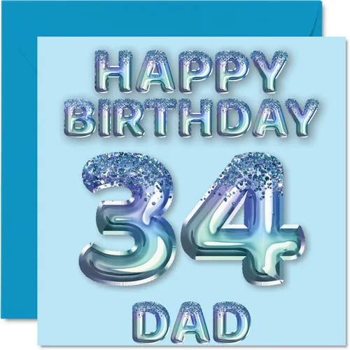 Vista 168 de Stuff4 Tarjeta de primer cumpleaños para niños, globo de fiesta con purpurina azul, tarjetas de feliz cumpleaños para niño de 1 año, nieto, hijo, 57