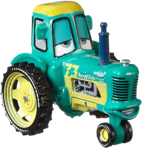 Vista 8 de Disney Cars Toys Rev-N-Go Tractor de carreras
