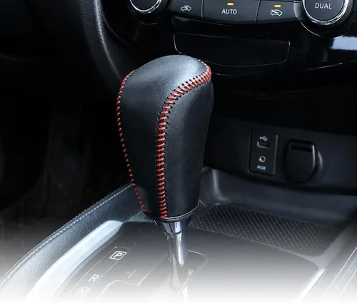 Vista 20 de Great-luck Funda Protectora de Perilla de Palanca de Cambios Automática de Cuero Genuino con Moldura, Accesorios Interiores Personalizados