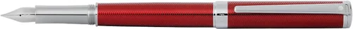 Vista 5 de Sheaffer Intensity - Laca roja grabada con borde cromado y punta media con tinta roja