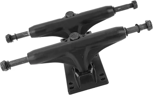 Vista 4 de Health Gear - Paquete de 2 camiones de patineta de aleación de aluminio negro de 4 a 8 pulgadas, monopatín de patineta longboard, camiones