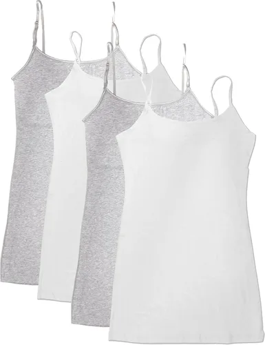 Vista 3 de Active - Paquete de 4 camisetas sin mangas, básicas, para mujer