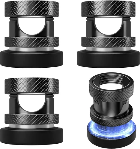 Vista 9 de Soporte magnético para cables, clips de gestión de cables de metal de alta calidad, anclaje de cable magnético para escritorio, mesita de noche