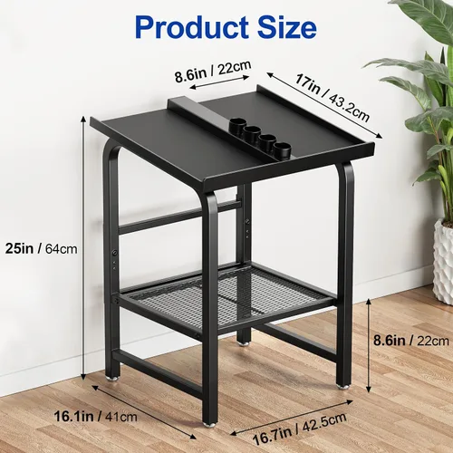Vista 5 de Solo soporte para mancuernas con soporte de peso ajustable para carga de 500 libras, soporte de pesas resistente para gimnasio en casa