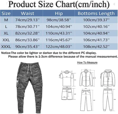 Vista 5 de Pantalones deportivos para hombre, con bolsillos, ligeros, holgados, para correr, pantalones deportivos