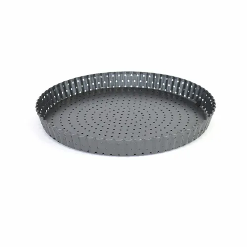 Vista 3 de Molde para Tartas Quttin 28 x 3 cm Perforado Desmontable (12 Unidades)