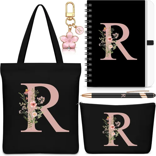 Vista 17 de Talltalk 5 piezas de bolsas de mano con iniciales, regalos para mujer Beige