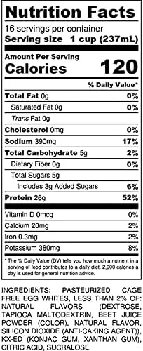 Vista 2 de MuscleEgg 2 galones de claras de huevo líquidas de fresa (sin jaula)
