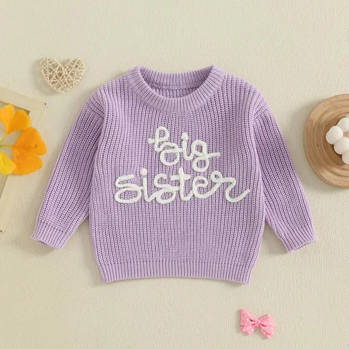Vista 80 de VISGOGO Suéter a juego para hermanitas grandes y pequeñas, ropa de una sola pieza